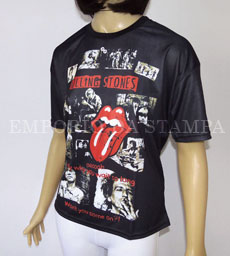 Brinde: Camiseta Promocional Personalizada Gola Redonda Rolling Stones
